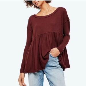 Free People Forever Your Girl Babydoll Tee S